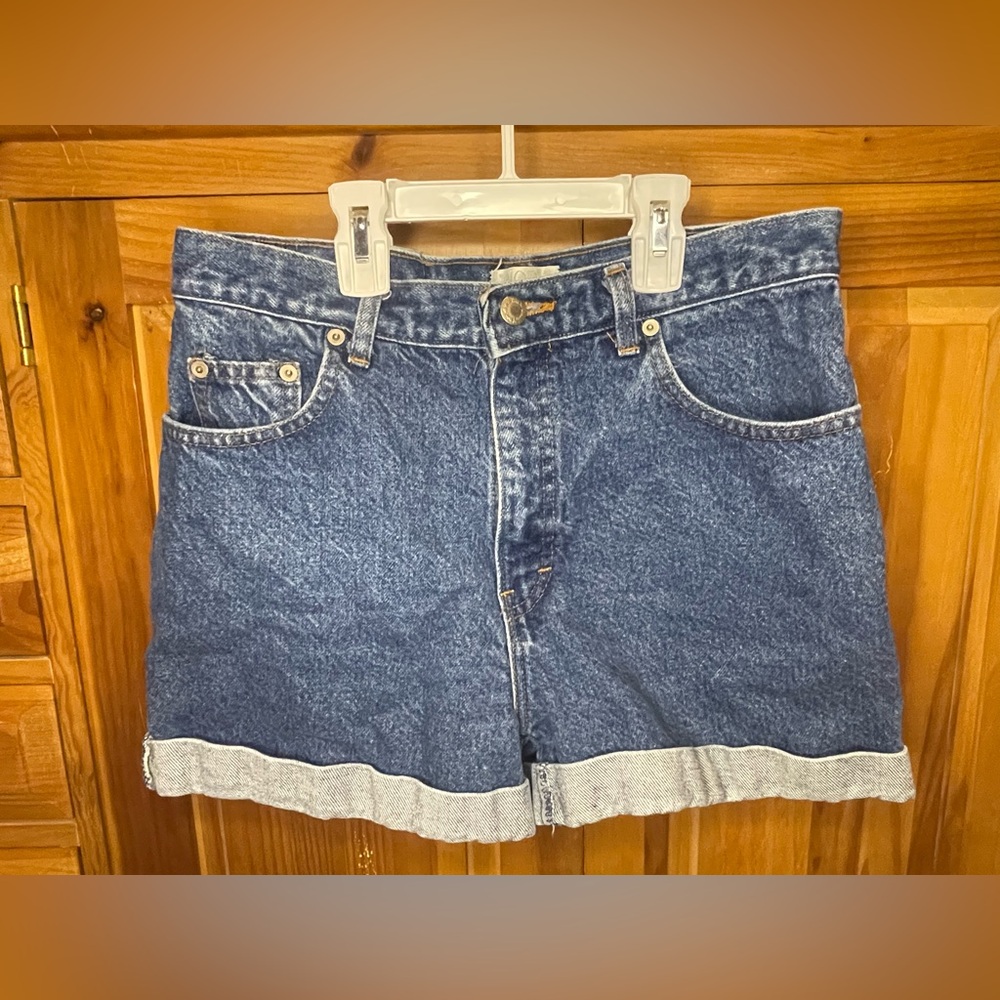 Moda Blue Jean Shorts High-Waisted Retro Style
